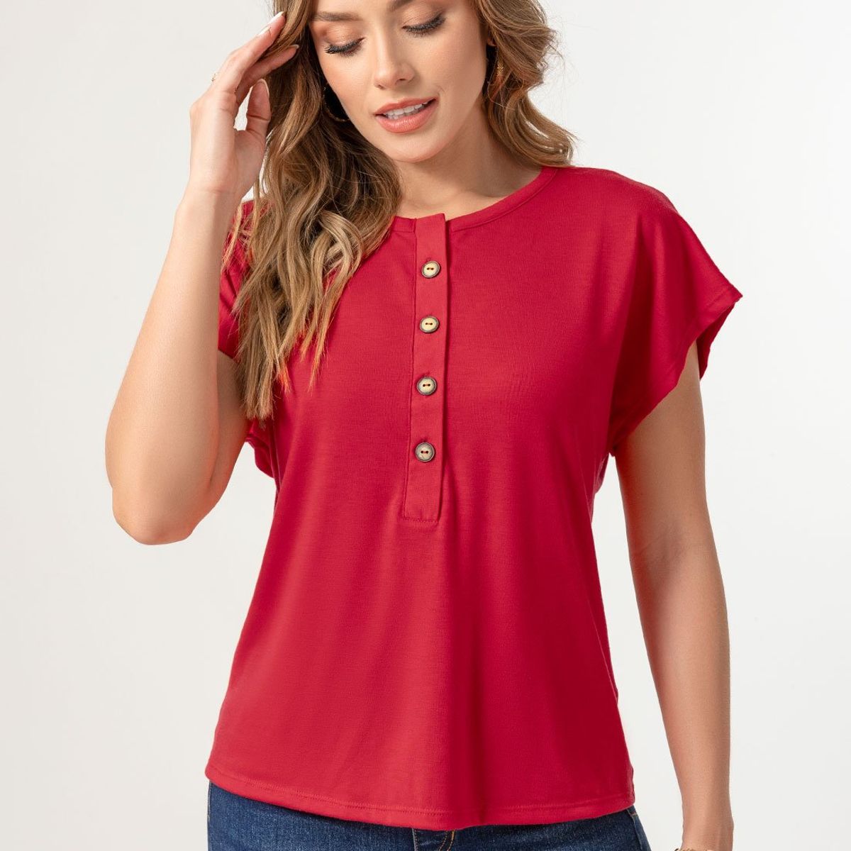 MARKETING PERSONAL - Blusa Mujer Rojo Mp 103990