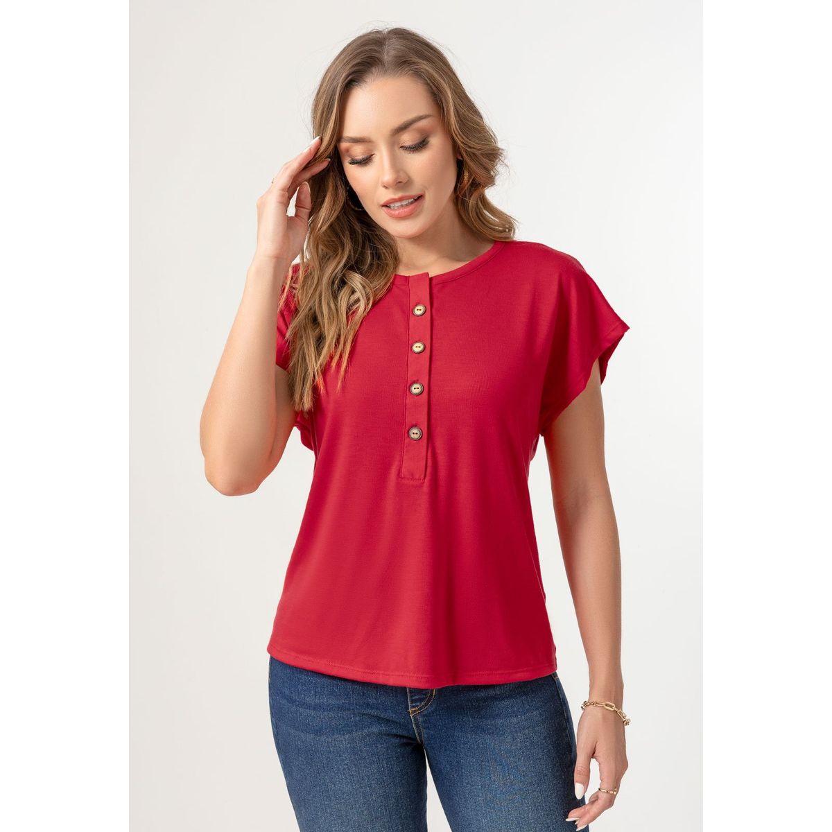MARKETING PERSONAL - Blusa Mujer Rojo Mp 103990