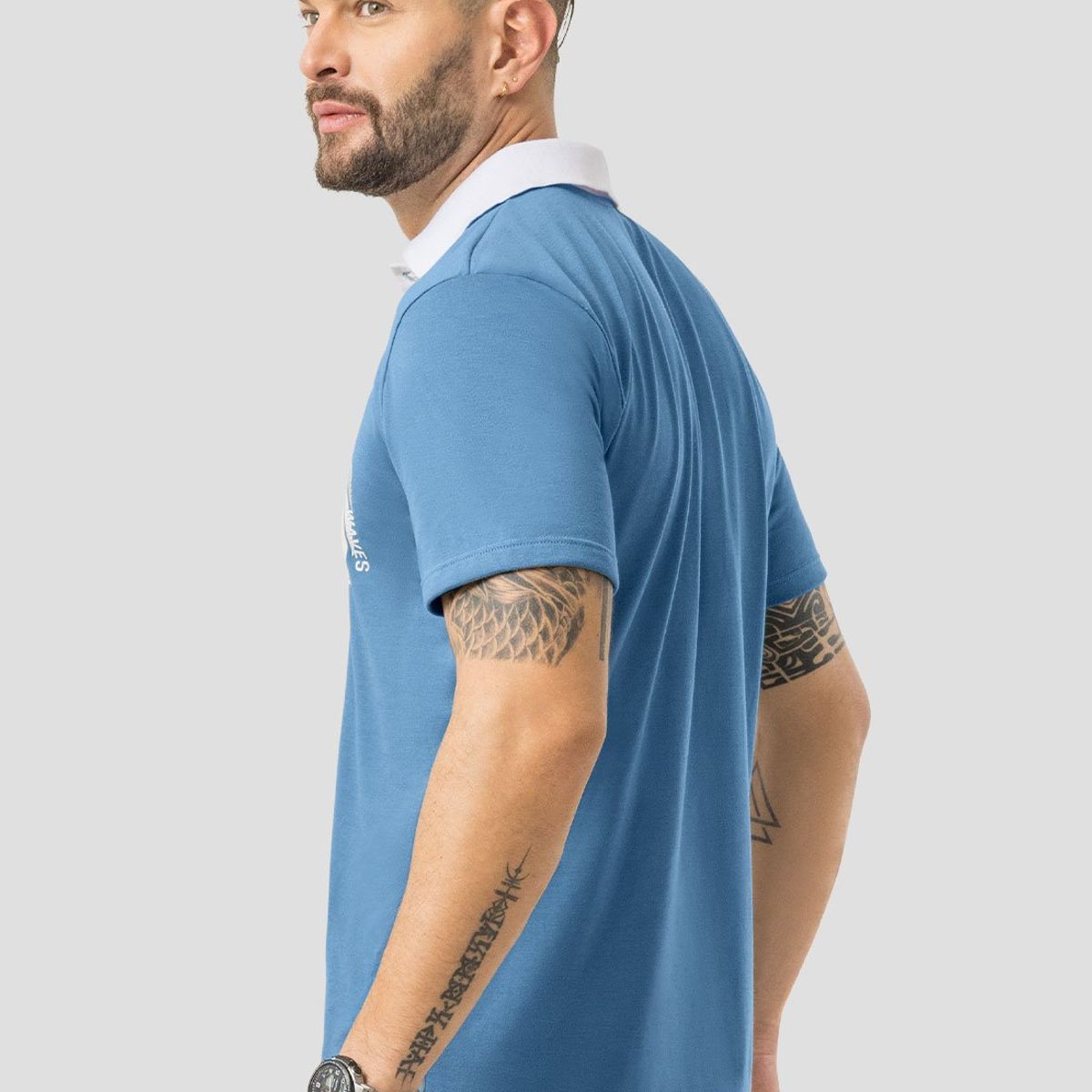 MARKETING PERSONAL - Polo Hombre Azul Indigo Mp 107944