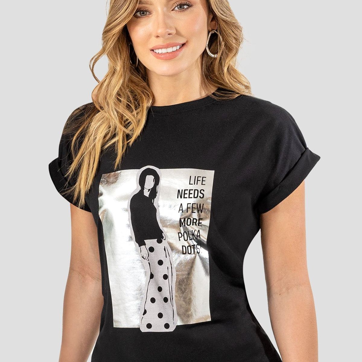 MARKETING PERSONAL - Camiseta Mujer Negro Mp 107537