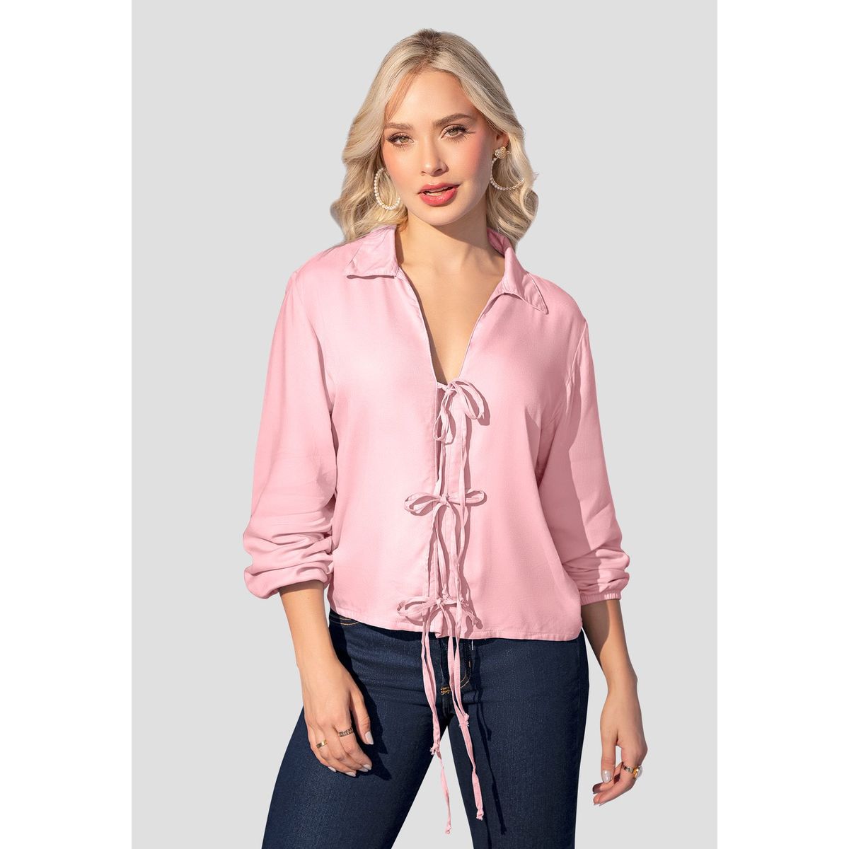 MARKETING PERSONAL - Blusa Mujer Rosa Polvo Mp 107854