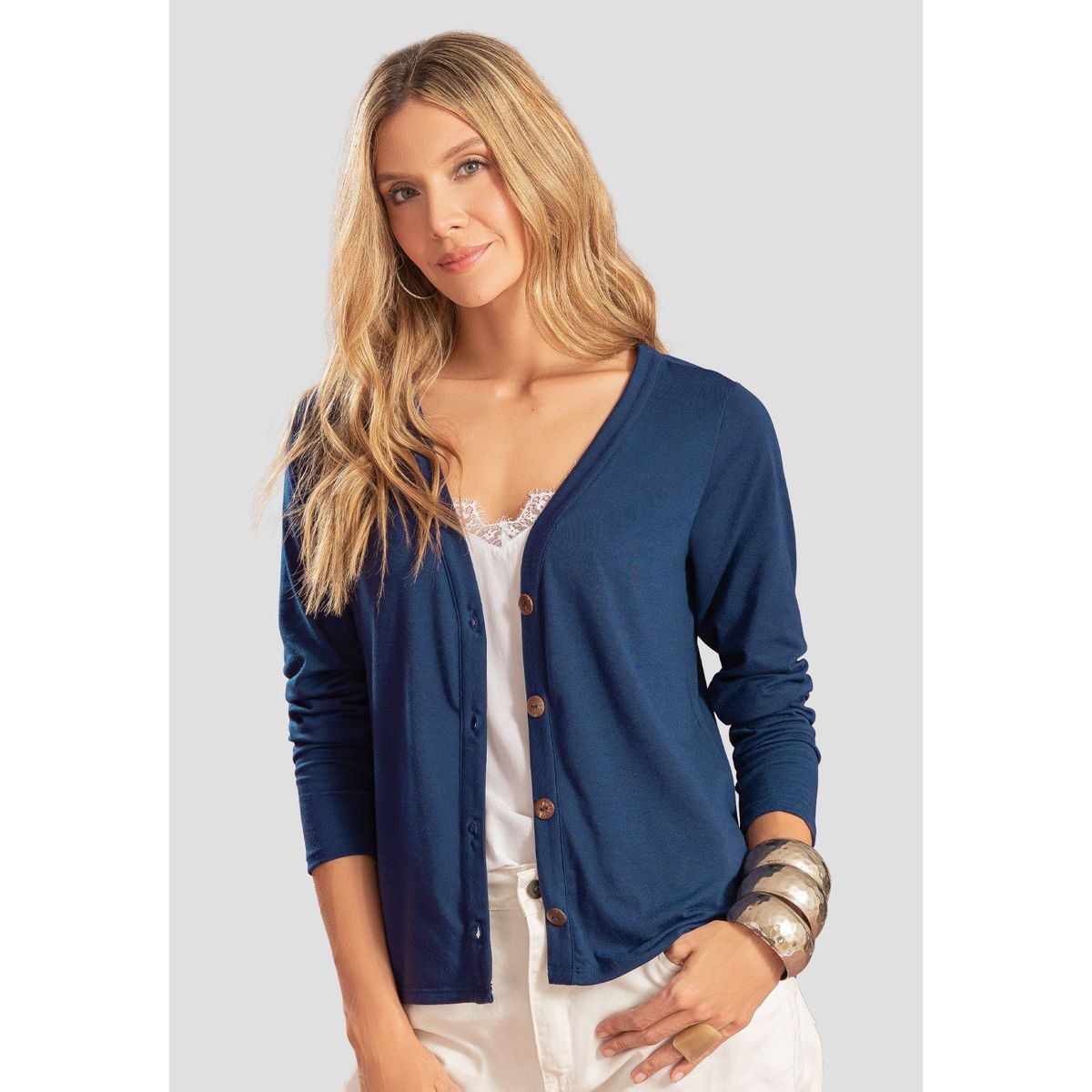 RUTTA - Cardigan Mujer Azul Profundo Rutta 104779