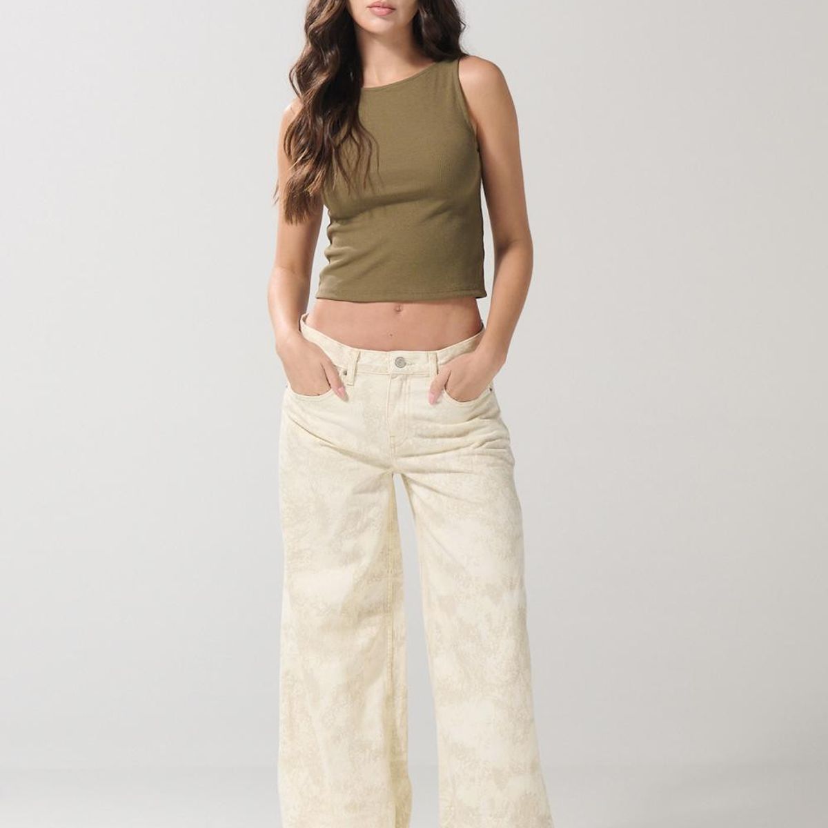 KOAJ - KOAJ Camiseta unicolor manga sisa con texturas de canal Mujer