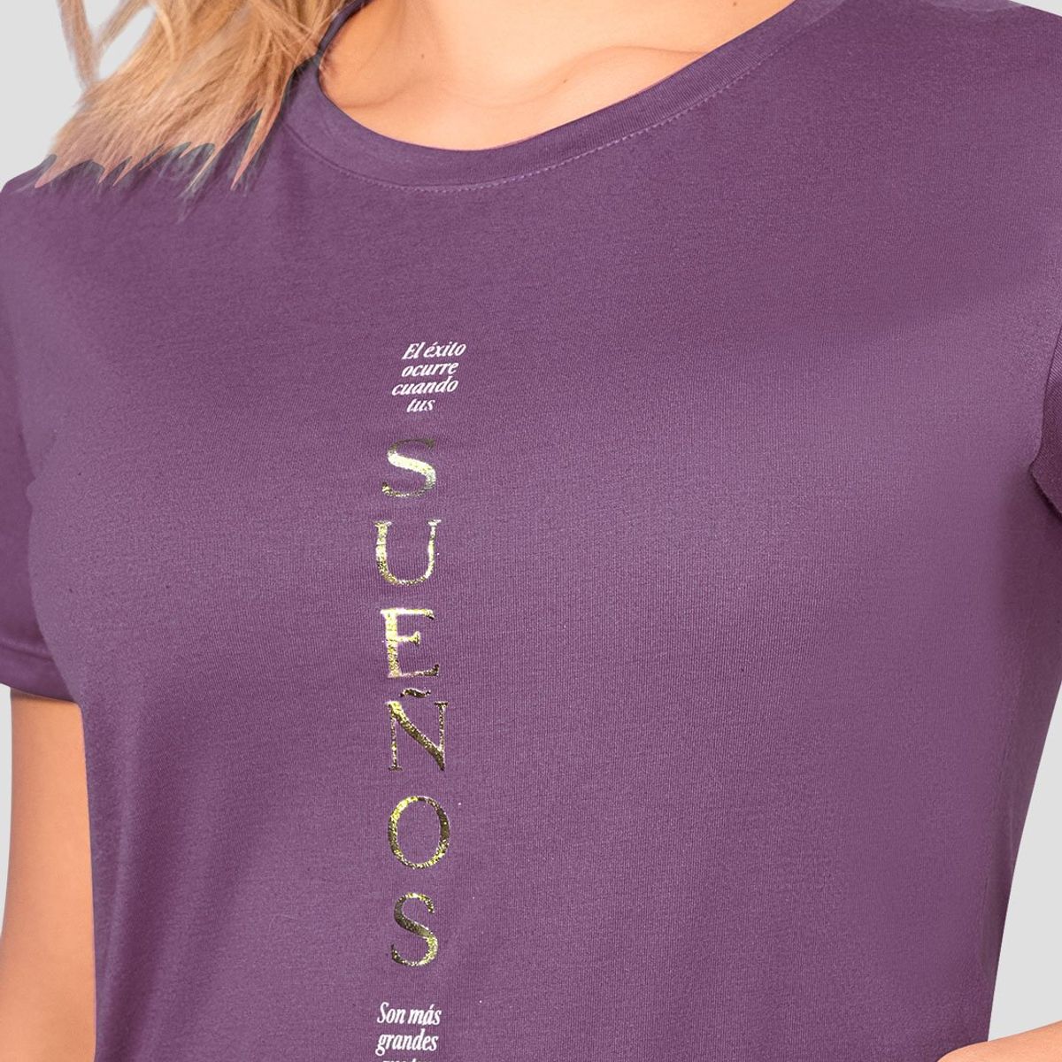 MARKETING PERSONAL - Camiseta Mujer Ciruela Mp 1670