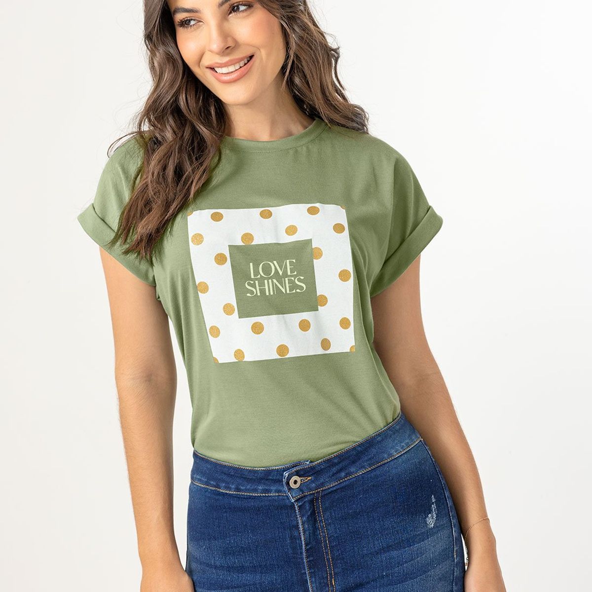 MARKETING PERSONAL - Camiseta Mujer Verde Matcha Mp 107852