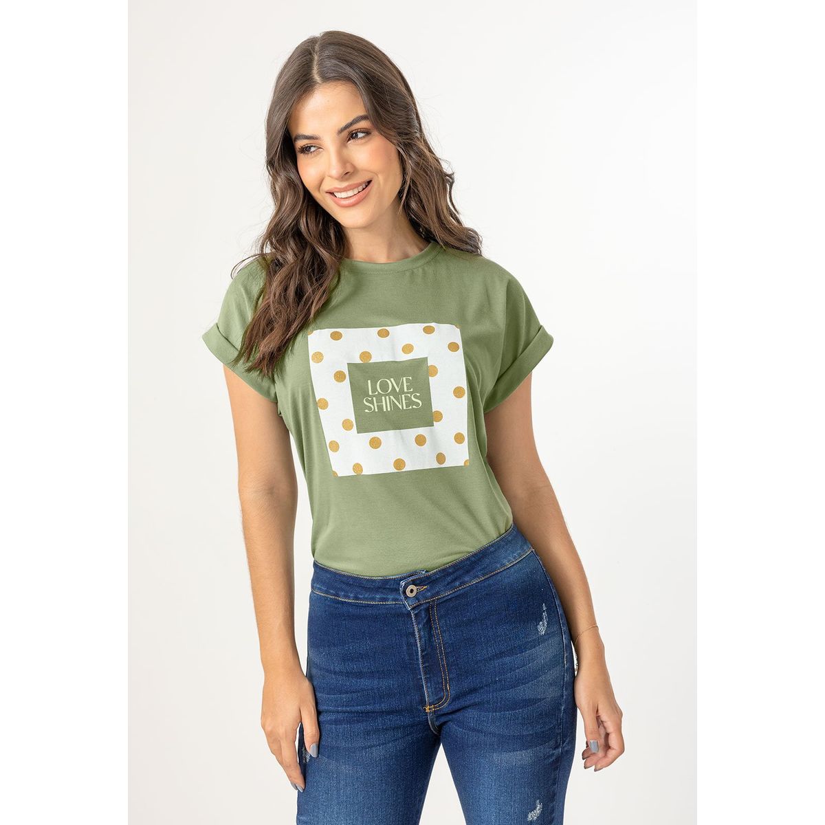 MARKETING PERSONAL - Camiseta Mujer Verde Matcha Mp 107852