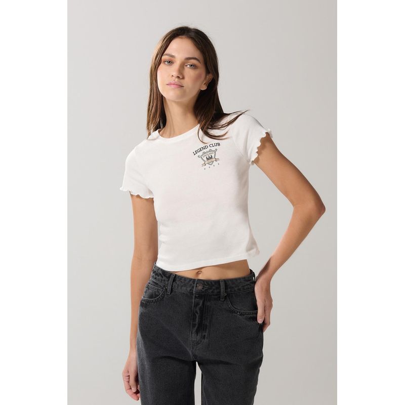 KOAJ - KOAJ camiseta en rib manga corta MUJER