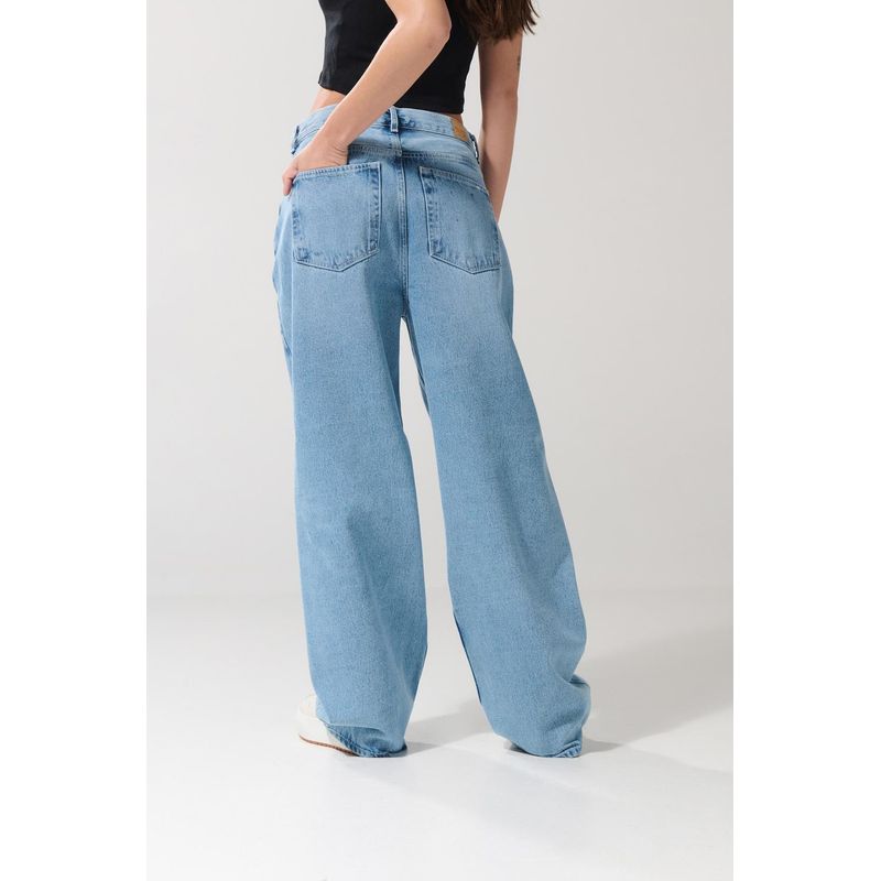 Tiro Alto Jeans Anchos Para Mujer BogotÃ¡ Jeans Wide Leg Tono