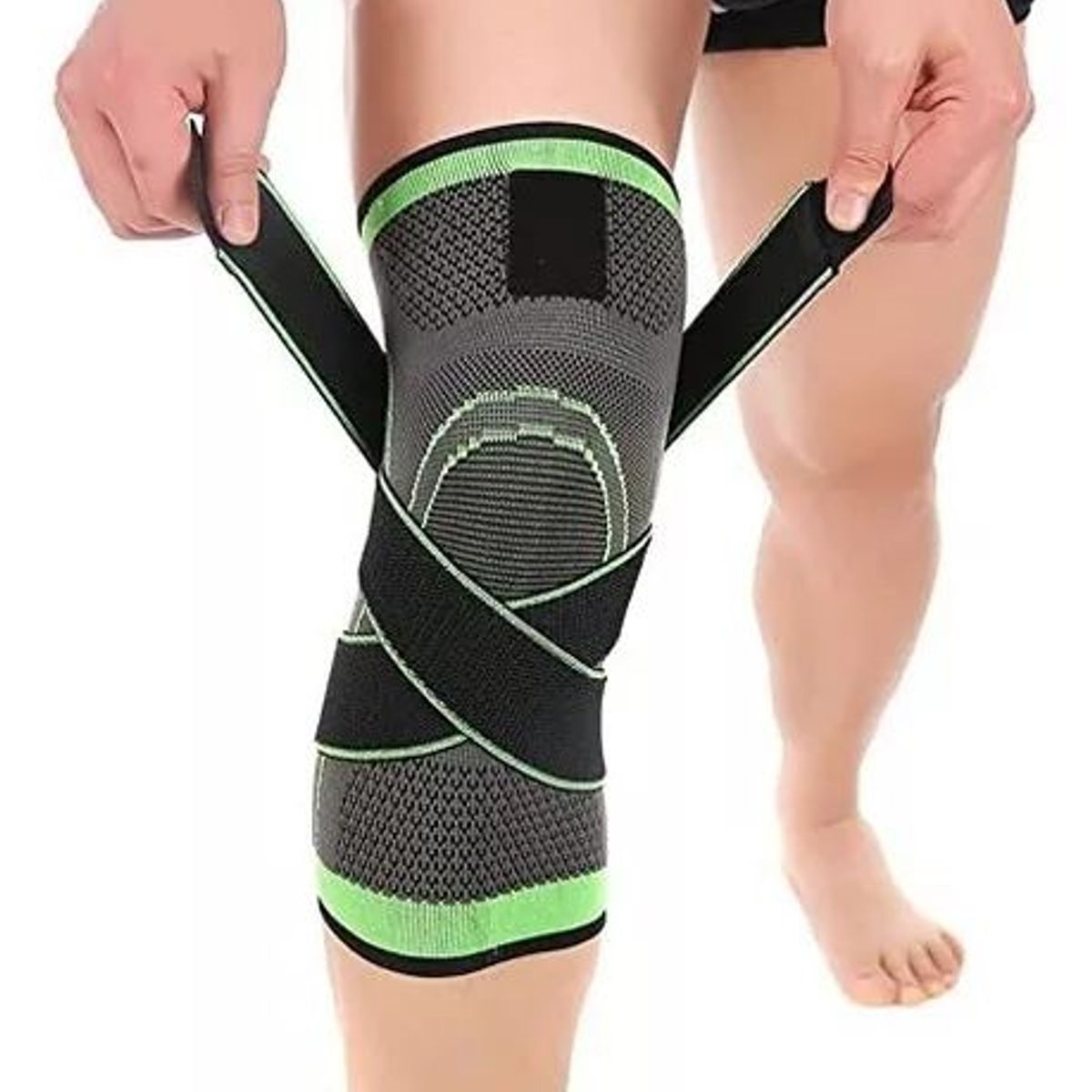 GENERICO - Rodillera Deportiva Con Correas Ajustable Soporte Rotula x1.