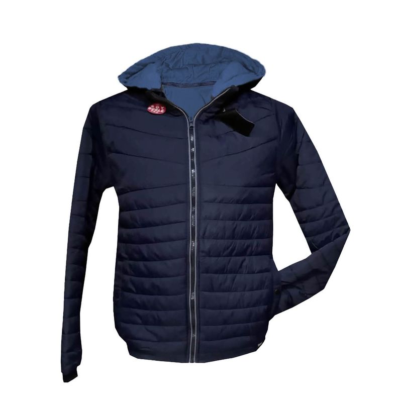 MODA EN CIRCUITO - Chaqueta IMPERMEABLE Azul osc con  DOBLE FAZ  azul para Hombre