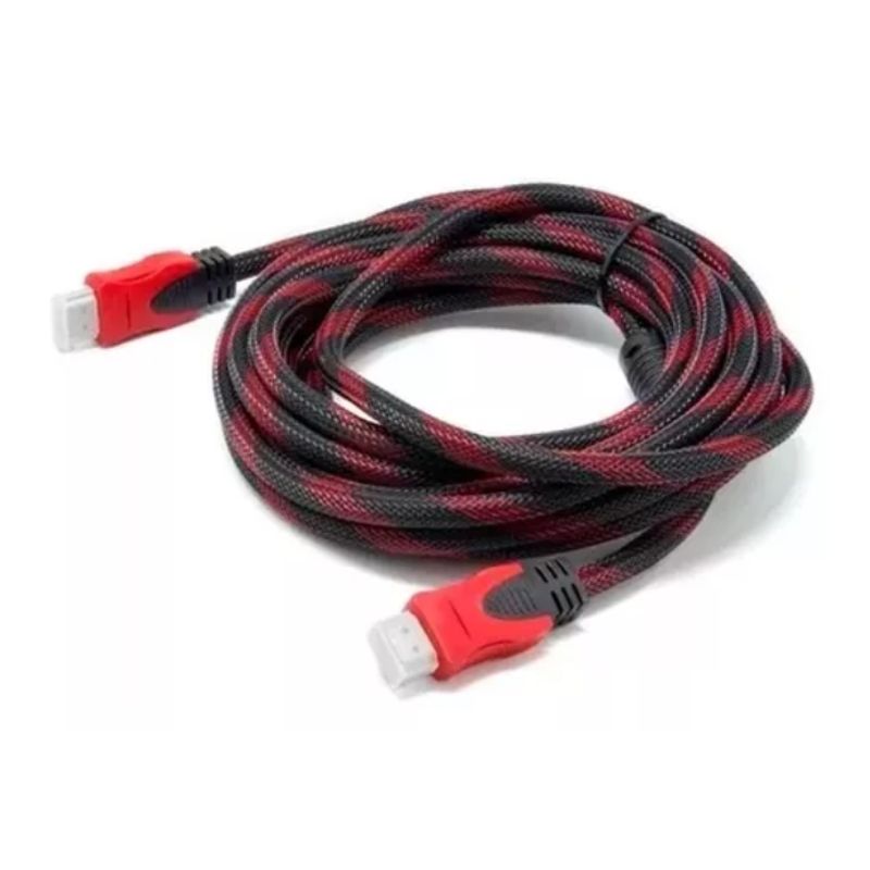 GENERICO - Cable Hdmi 3 Metros Doble Filtro Mallado Punta Dorada