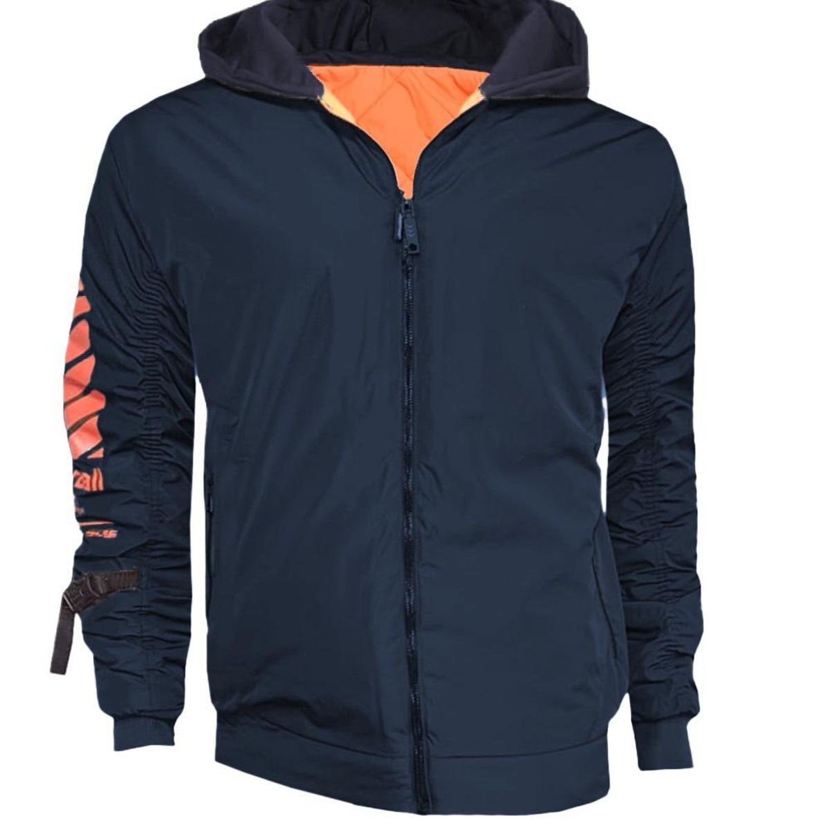 MODA EN CIRCUITO - Chaqueta Impermeable Doble Faz para Hombre