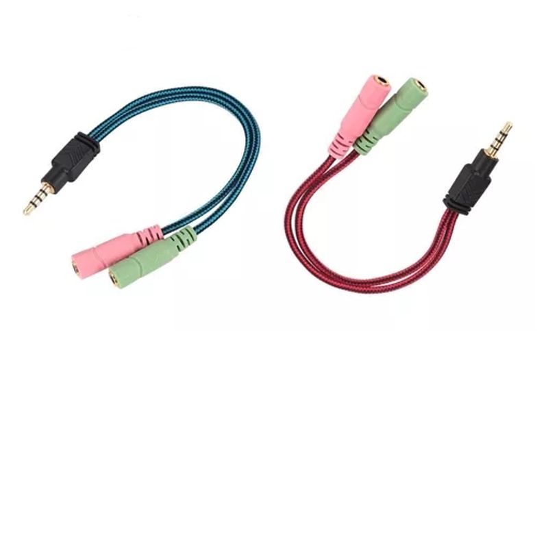 GENERICO - CABLE 2 A 1 3.1 MM PARA AUDIFONOS