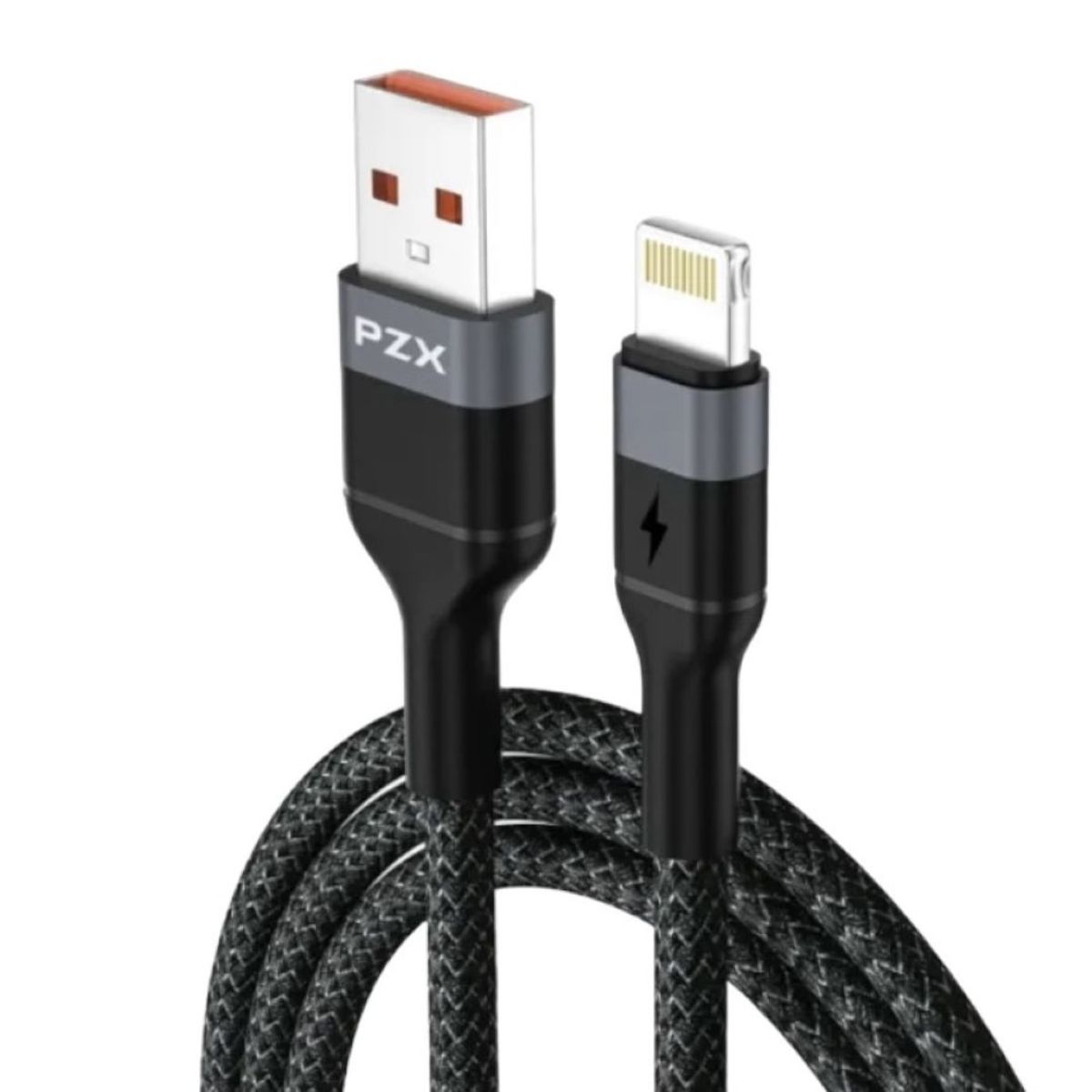 GENERICO - Cable De Carga y Datos 6A 1 Metro IPhone Acordonado V205 PZX