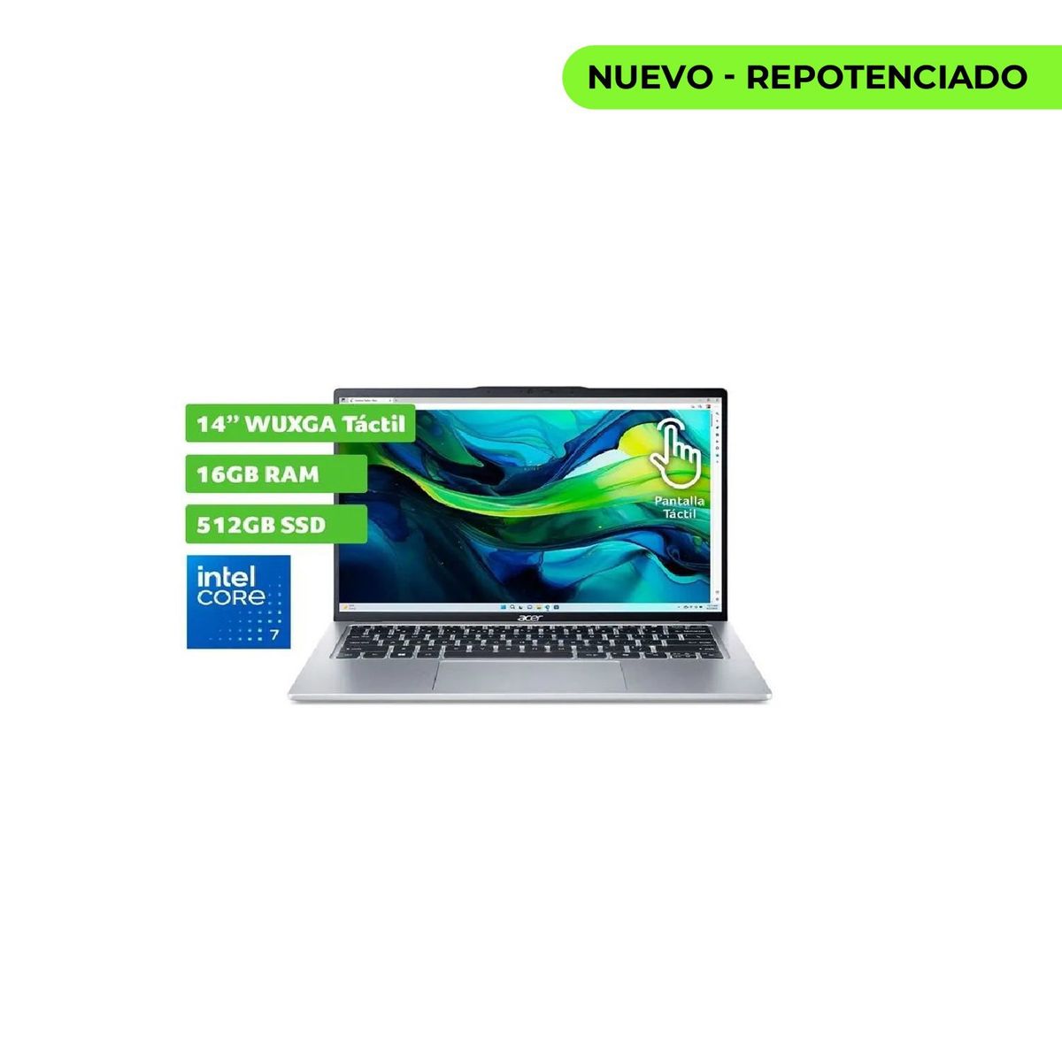 ACER - Portátil Acer SFG14- Arc graphics -Intel Core ULTRA 7 155H - 16/1 TB- Win 11 - Pantalla 14 "