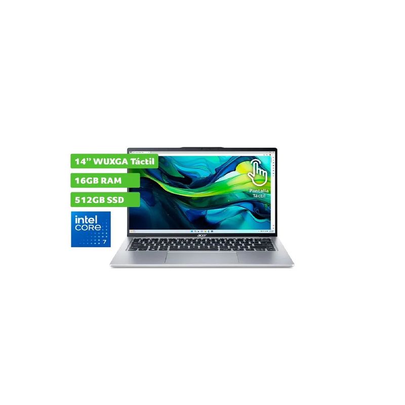 ACER - Portátil Acer SFG14- Arc graphics -Intel Core ULTRA 7 155H - 16/1 TB- Win 11 - Pantalla 14 "