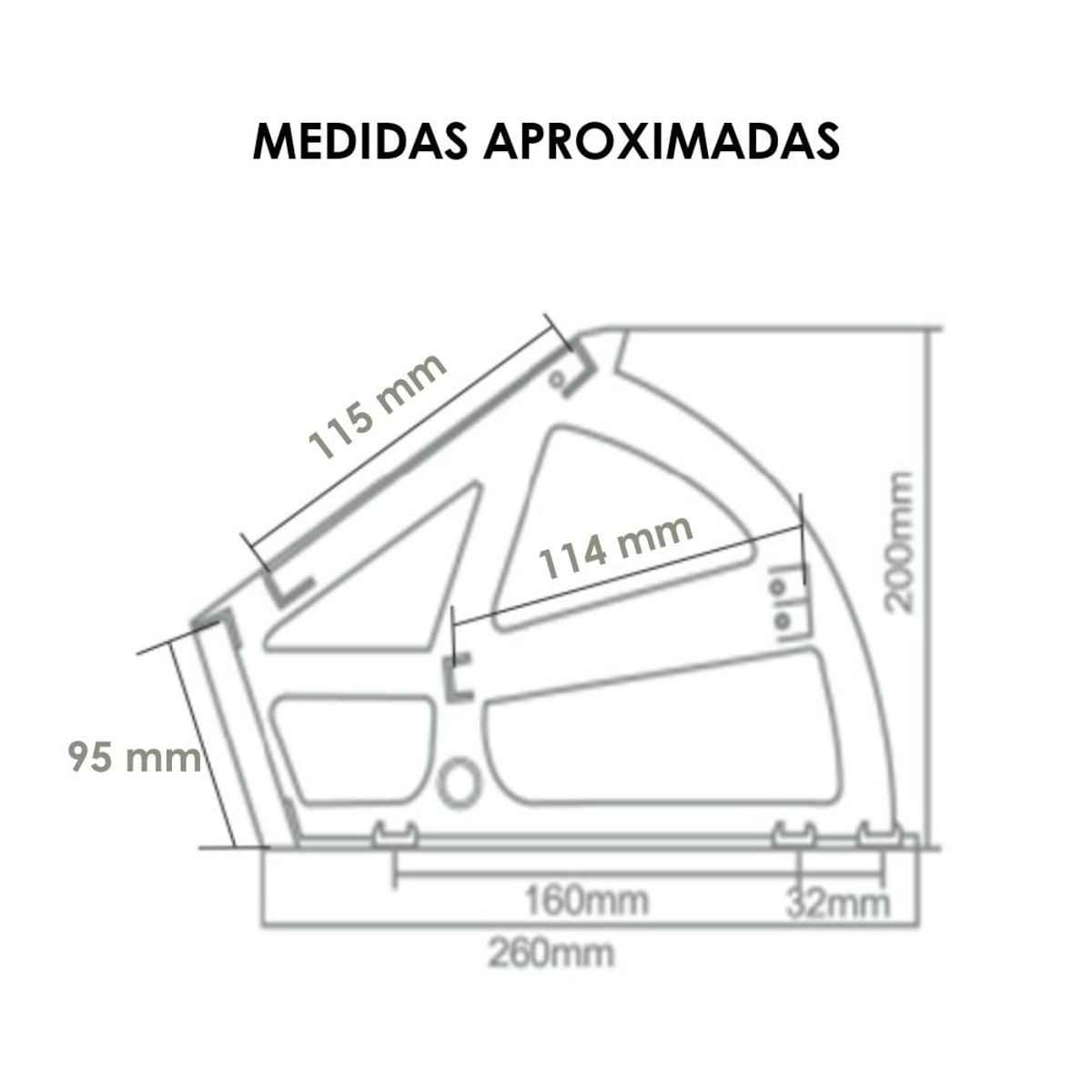 GENERICO - Herraje Zapatero Gabinete Bisagra Abatible 2 Capas - Par