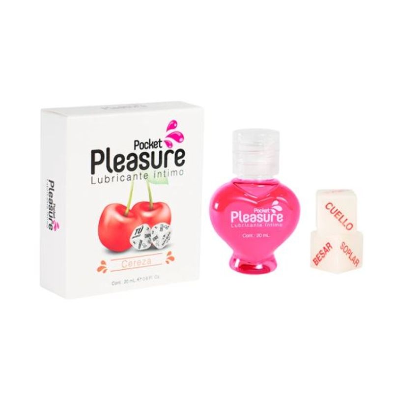 POCKET - Lubricante Íntimo Cereza x 20 ml by Pocket Pleasure Con Dados