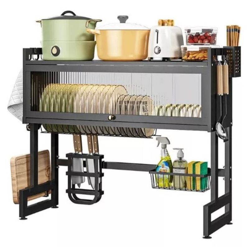 ZHOPI CO - Escurridor Platos Cocina Fregadero Con Gabinete Multifuncion