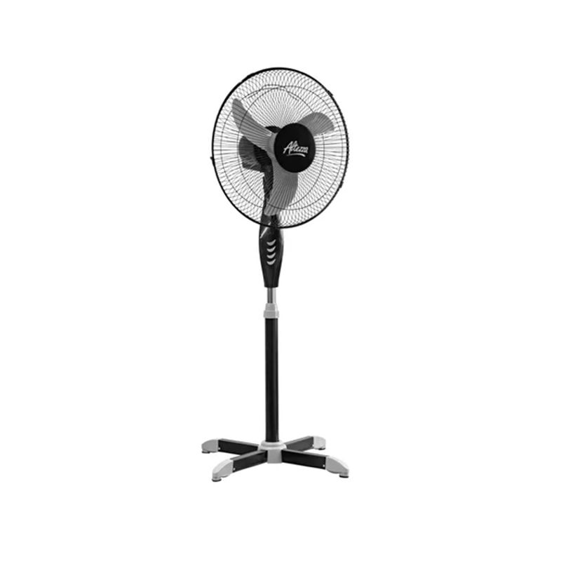 ALTEZZA - Ventilador Altezza de Pedestal 16 Pulgadas Negro Metálico