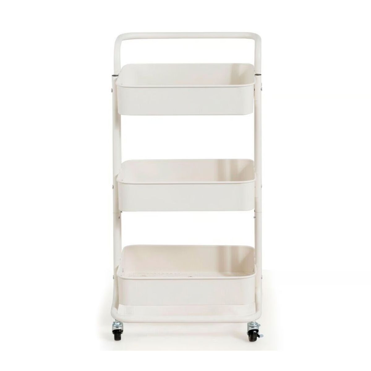 GENERICO - Carro Auxiliar Organizador 89x44x37 Blanco