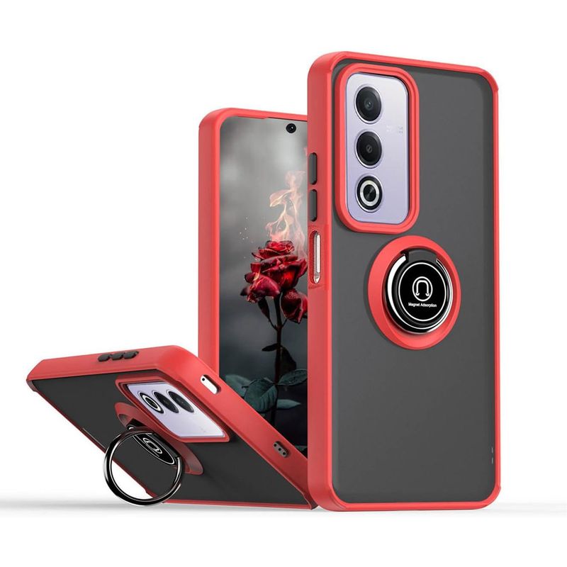 GENERICO - Funda Estuche Anti Golpes Mate Compatible Con Oppo A80 5G Rojo