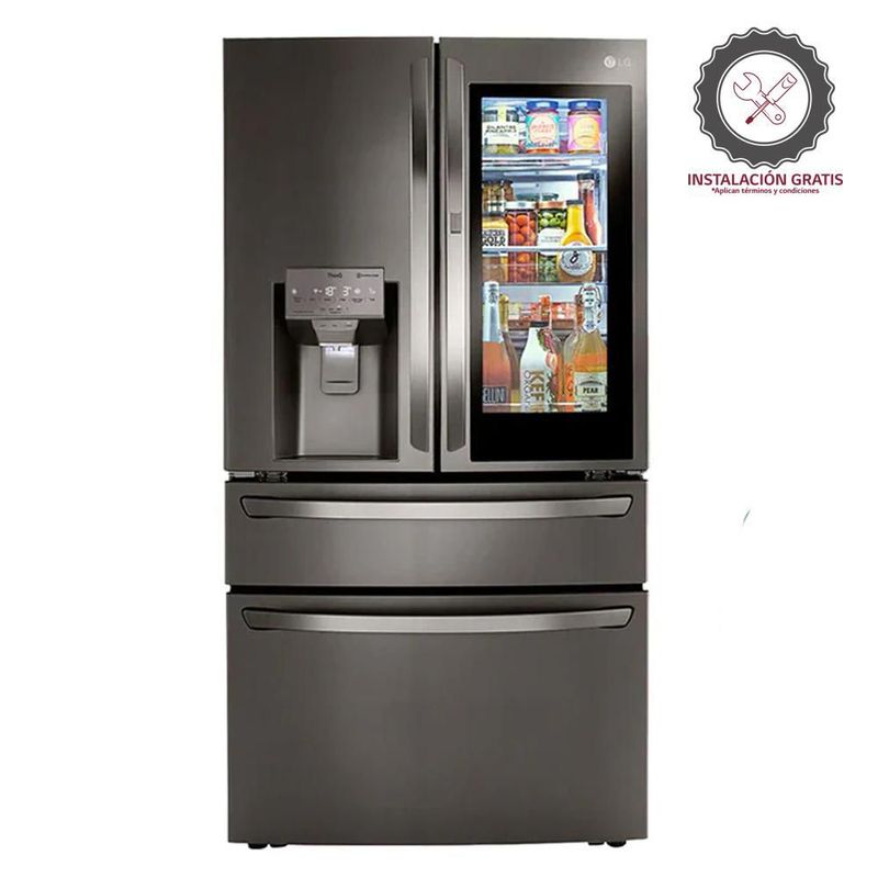 LG - Nevecon LG InstaView Tipo Europeo 831 Litros Brutos LM85SXD Negro