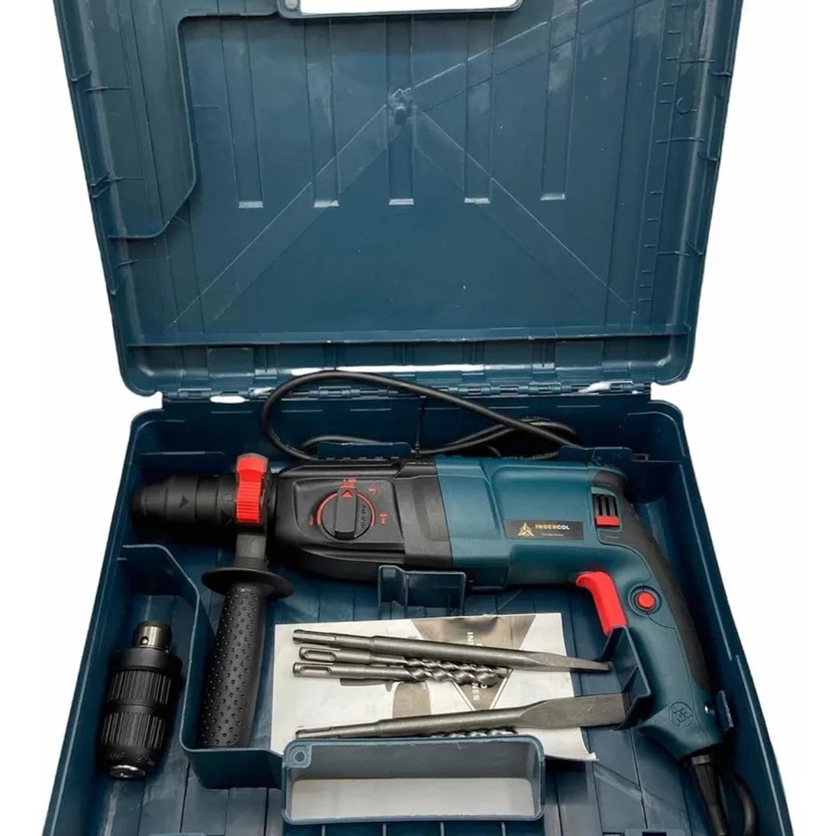 GENERICO - Taladro Rotomartillo Percutor Doble Mandril Con Caja 110volt
