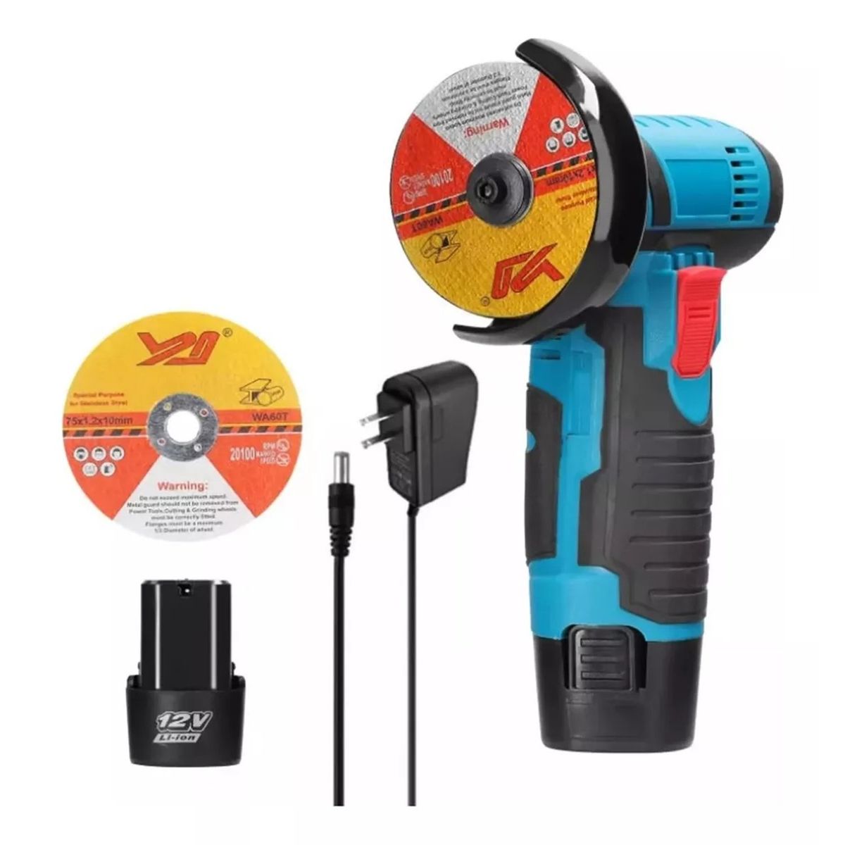 GENERICO - Mini Pulidora Inalámbrica Portátil Con Doble Batería 12V