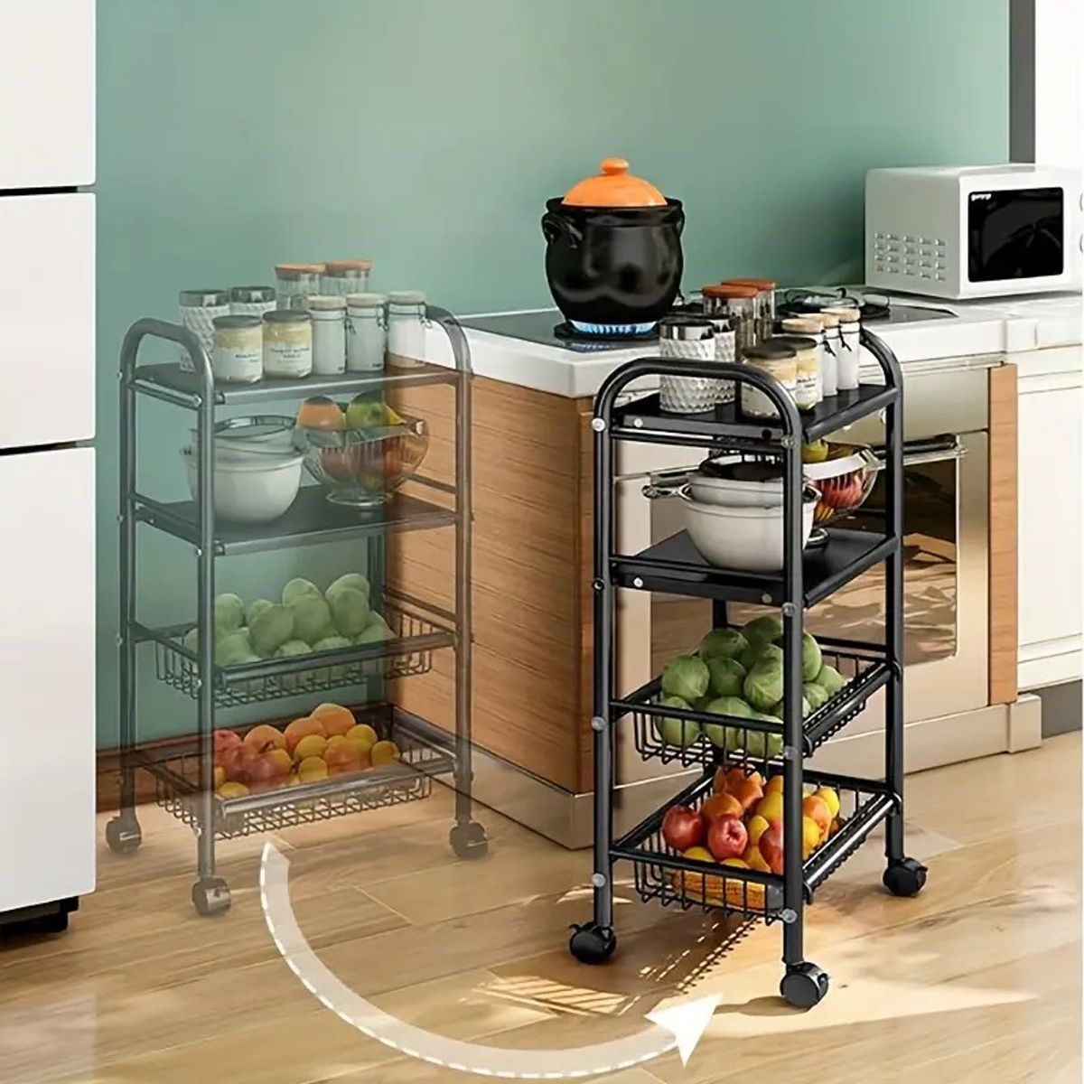 GENERICO - Organizador Estante Rectangular Multiusos Metálico