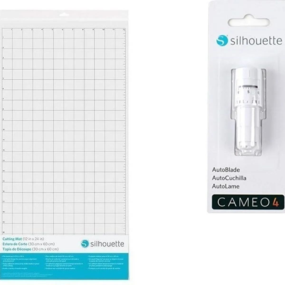 SILHOUETTE - Combo Tapete De Corte 30x60 + Cuchilla Autoajustable Cameo