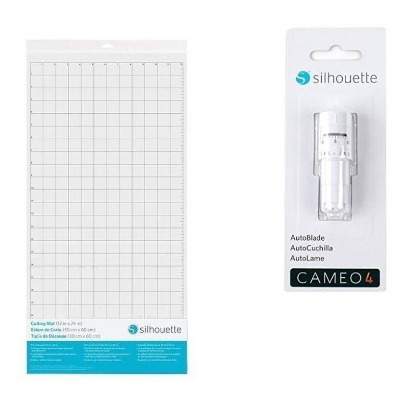 SILHOUETTE - Combo Tapete De Corte 30x60 + Cuchilla Autoajustable Cameo