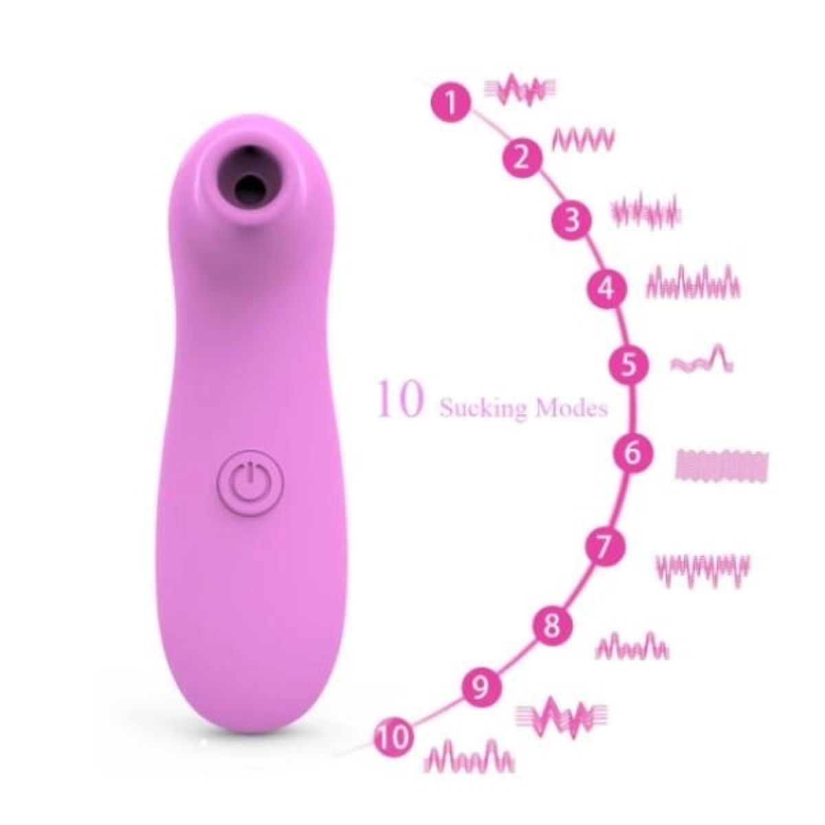 GENERICO - Succionador 10 velocidades Rosado