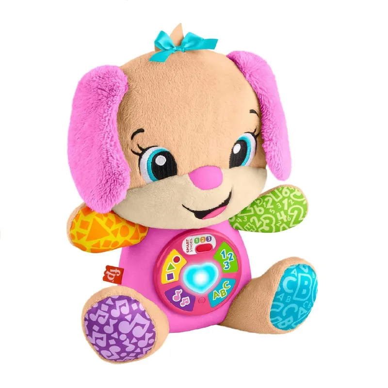 FISHER PRICE - Perrita Fisher Price Aprende Conmigo Inglés Luces Y Sonidos
