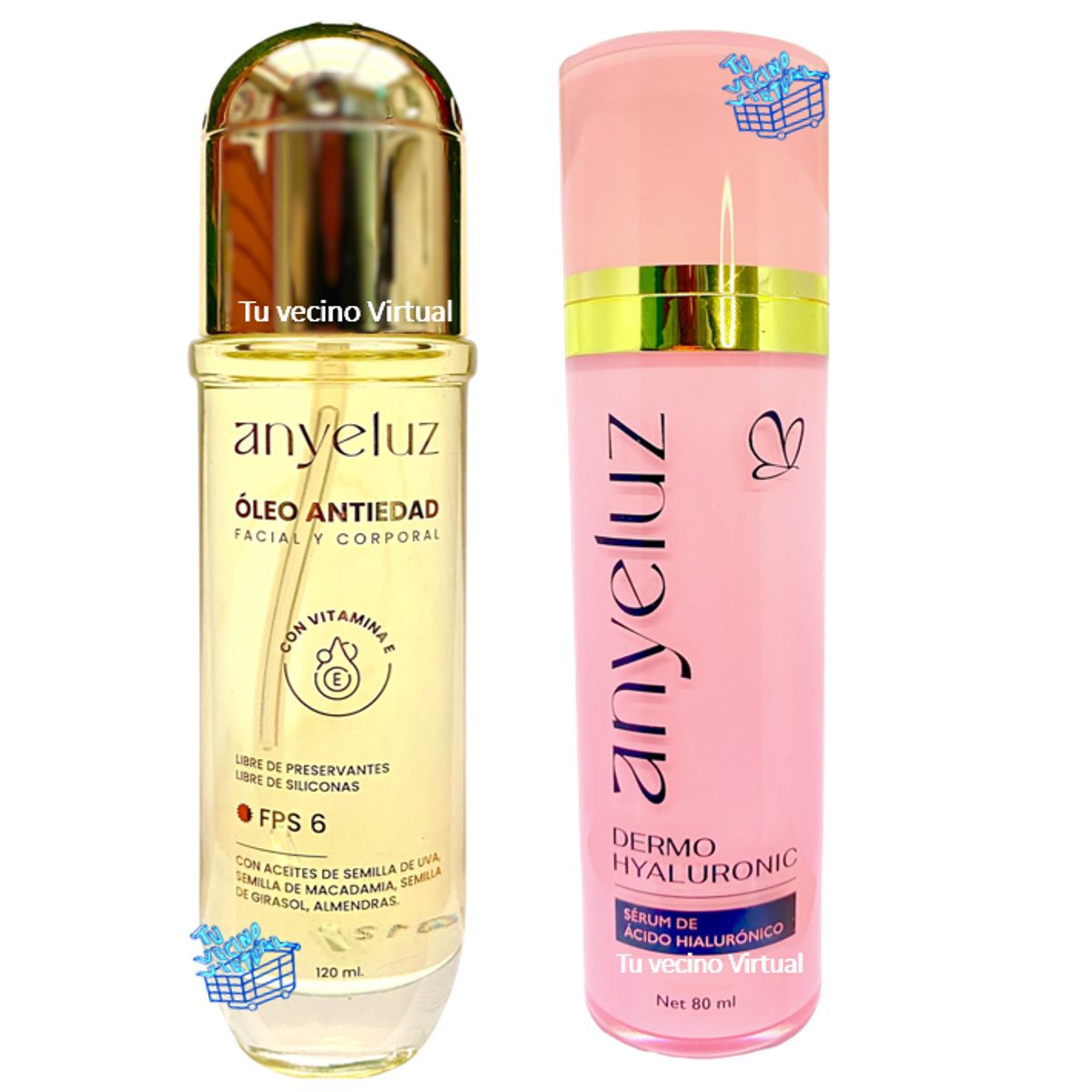ANYELUZ - Óleo Antiedad y suero acido hialuronico Facial  Anyeluz