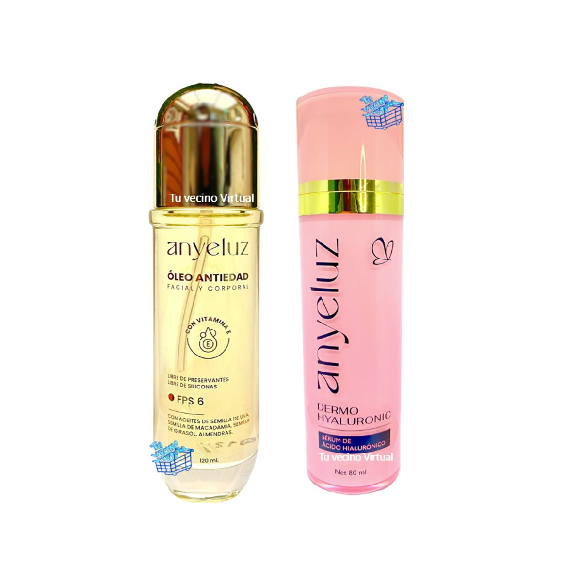 ANYELUZ - Óleo Antiedad y suero acido hialuronico Facial  Anyeluz