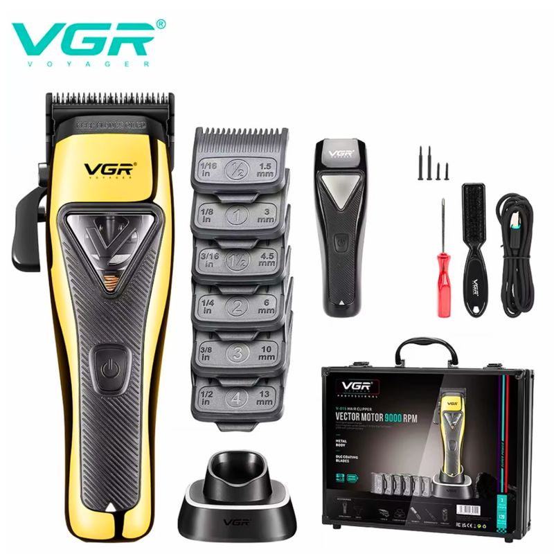 VGR - Maquina Peluquera Profesional Original VGR 015 Motor Vectorial