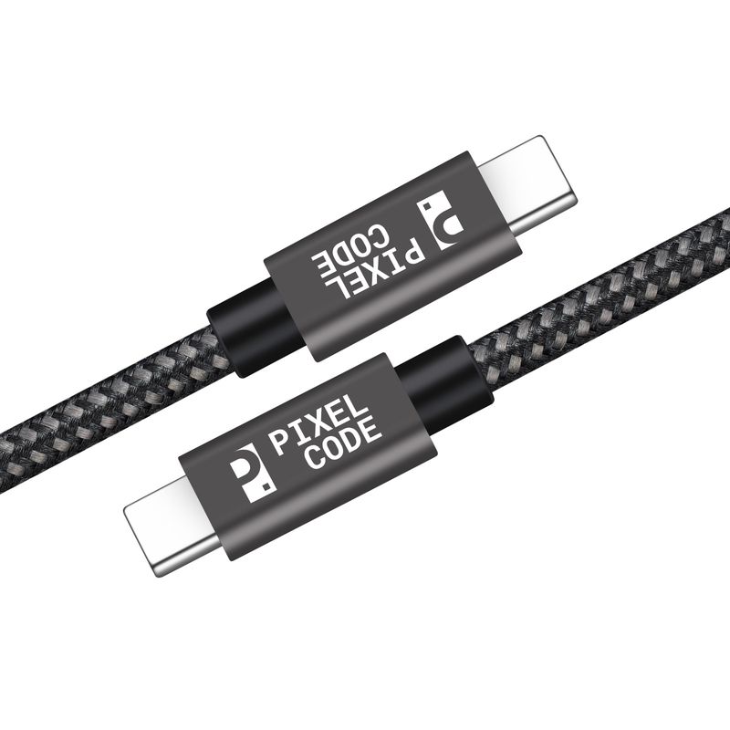 GENERICO - Usb C Carga Rápida 1m Nailon Trenzado Y Aluminio 100w 480gbp