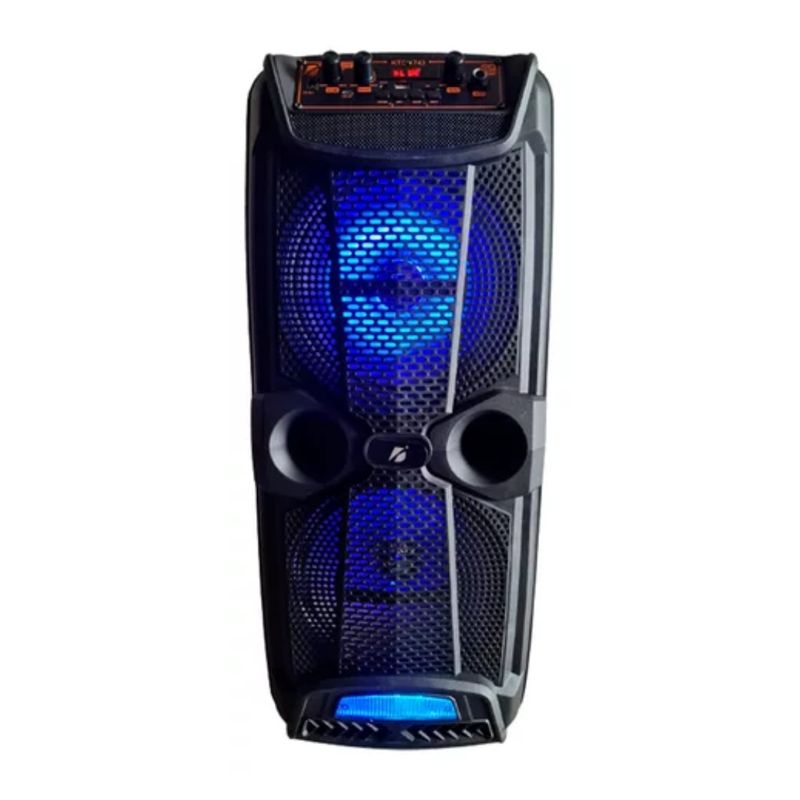 GENERICO - Parlante  portátil con bluetooth KTS-1743 negro 110V