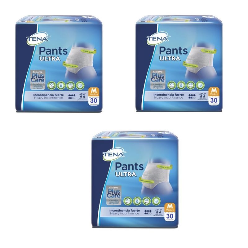 GENERICO - Pañal Tena Pants Ultra Talla M Medium X 90 U (Ropa Interior adulto)