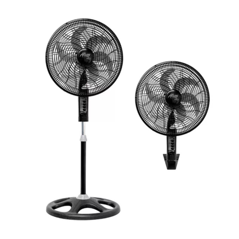 ALTEZZA - Ventilador Altezza Pro 18 2 En 1 6 Aspas Negro Asf-pg2988b