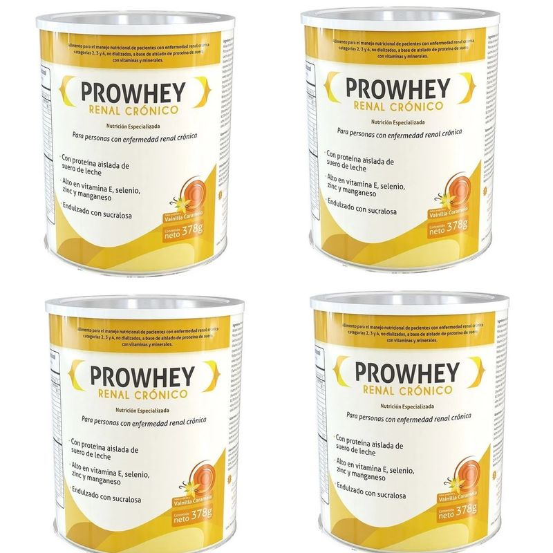 GENERICO - Prowhey Renal 378G Vainilla Caramelo x 4 Un