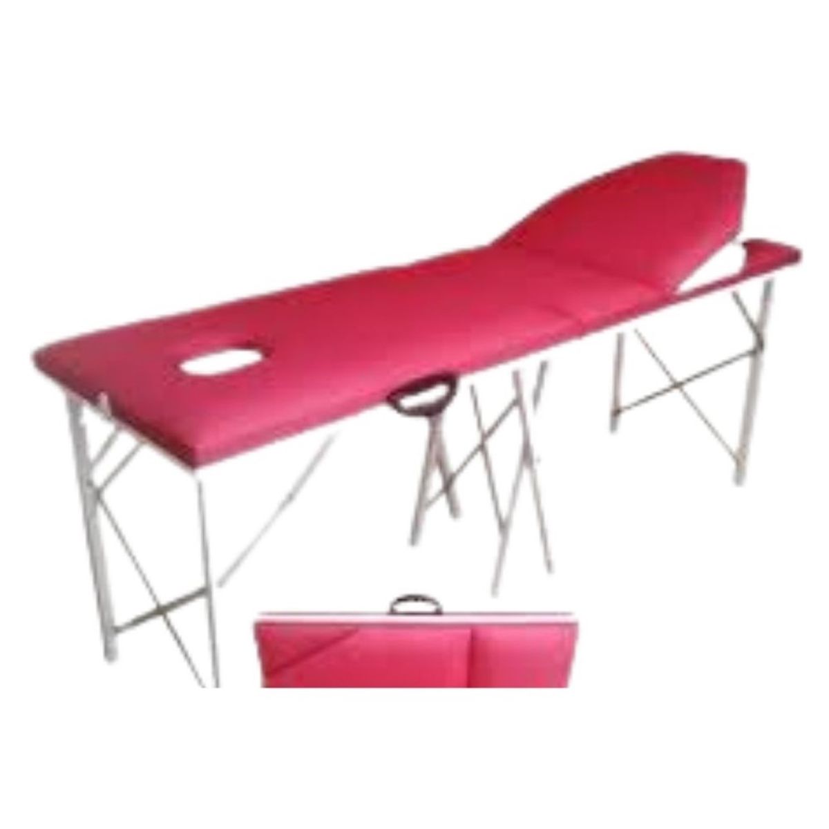 GENERICO - Camilla portatil con Levanta cabeza especial para estetica