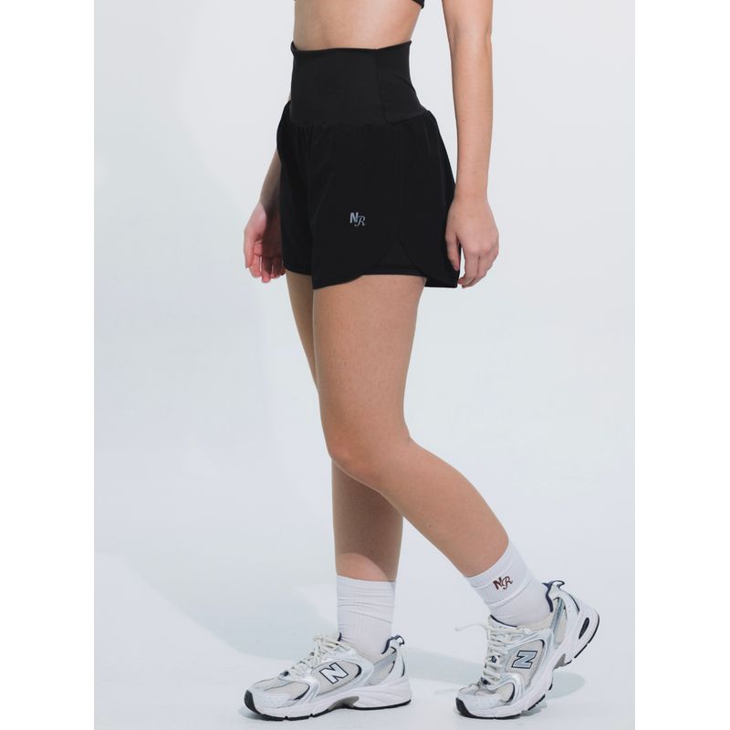 NO RULES - SHORT DEPORTIVO CROSSCOURT NEGRO.
