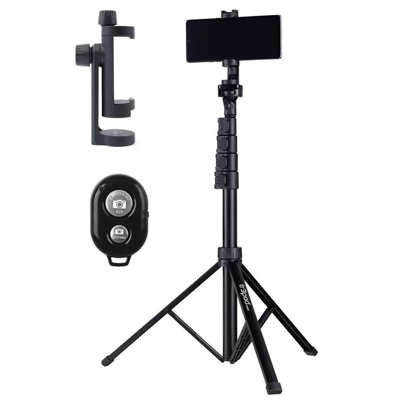 LINKON - Tripode Celular Tr3pod Aluminio Altura Ajustable Bluetooth