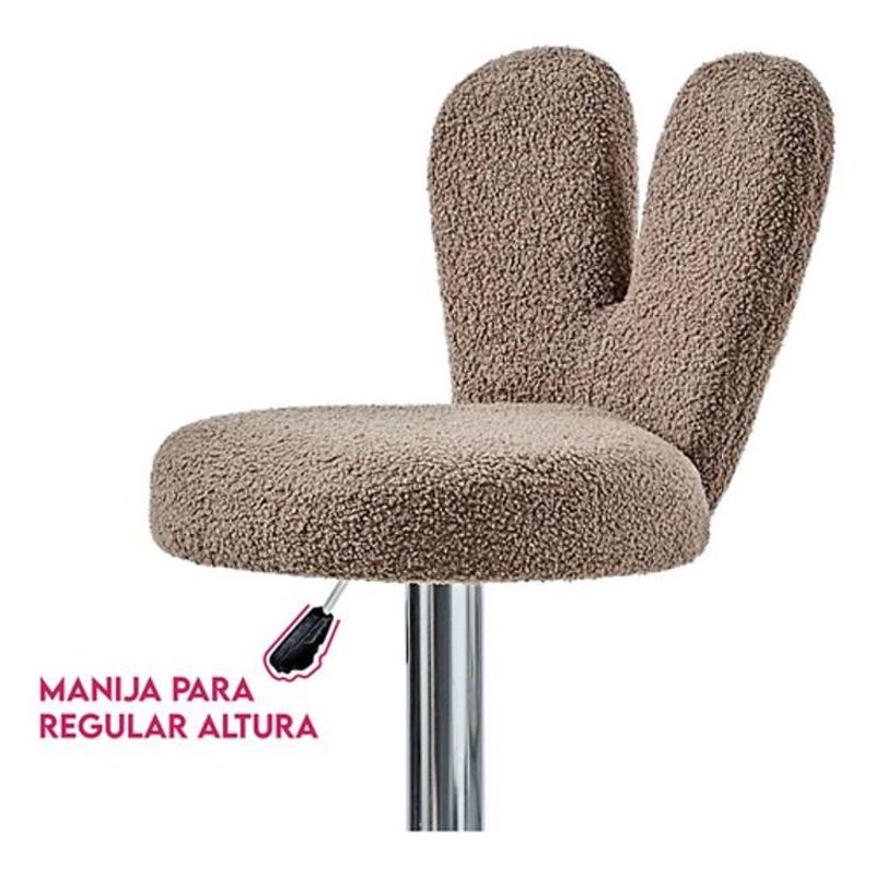 GENERICO - Setx2 Silla Bar Butaco Tela Ovejera Giratoria Cocina Refgiro