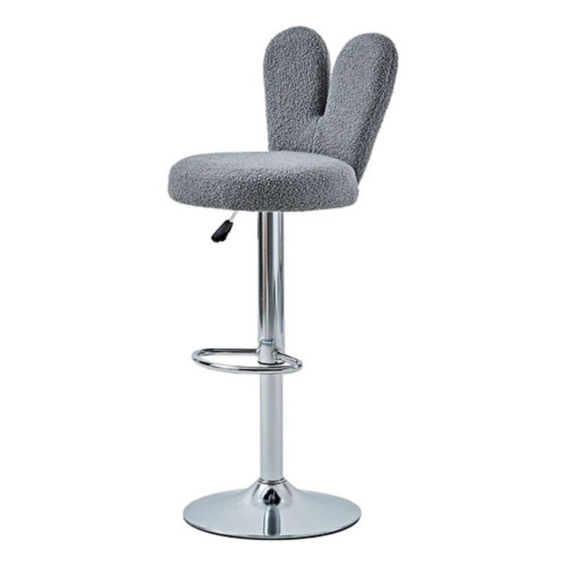 GENERICO - Silla Bar Butaco Tela Ovejera Giratoria Barra Cocina Refgiro GIROGris