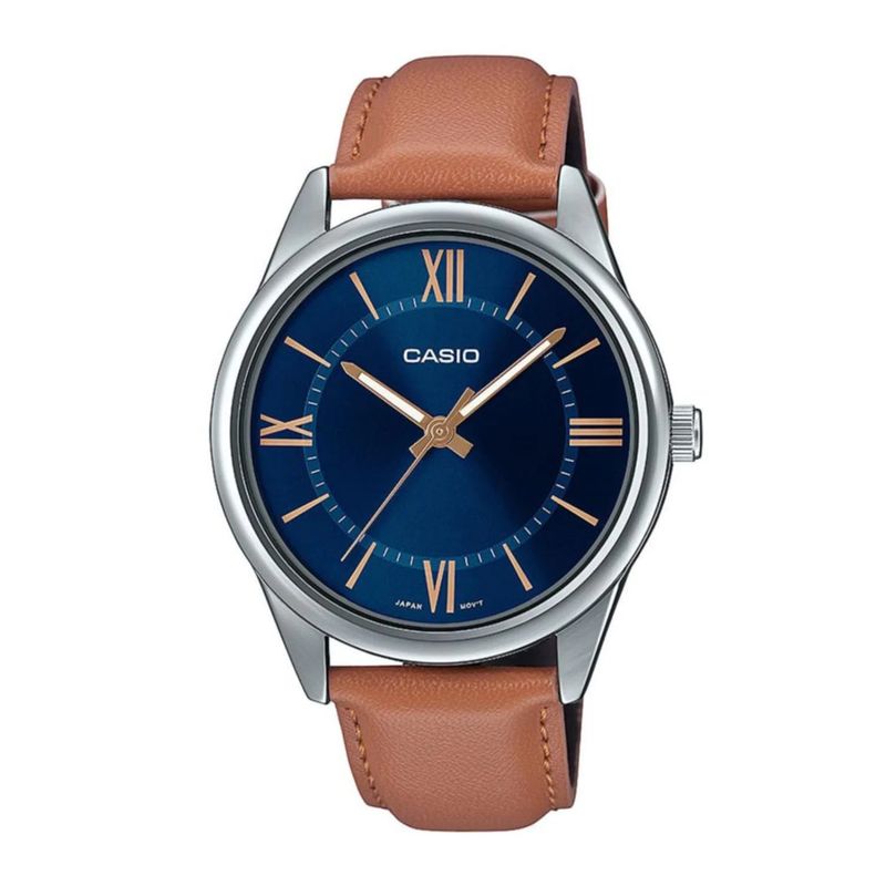 CASIO - Reloj Casio Caballero MTP-V005L-2B5 Diseño Elegante