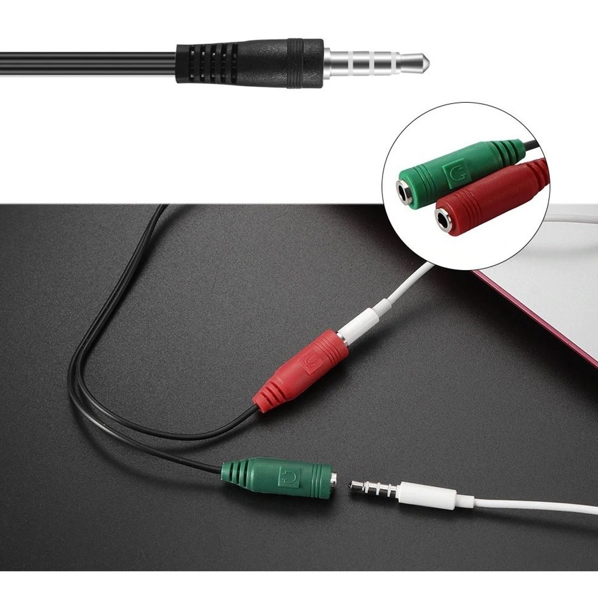 GENERICO - Cable Audio Triestereo Logitech 3.5mm 