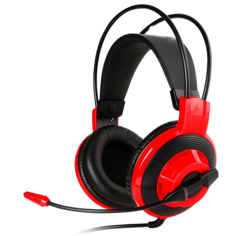 MSI - Diadema Gamer MSI DS501 Negra y Rojo